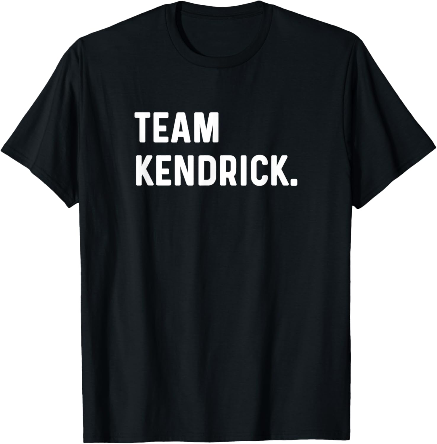 Support Your Favorite Team by MJ Kendrick Team T-Shirt Black Small Crew Collar Modern Logo