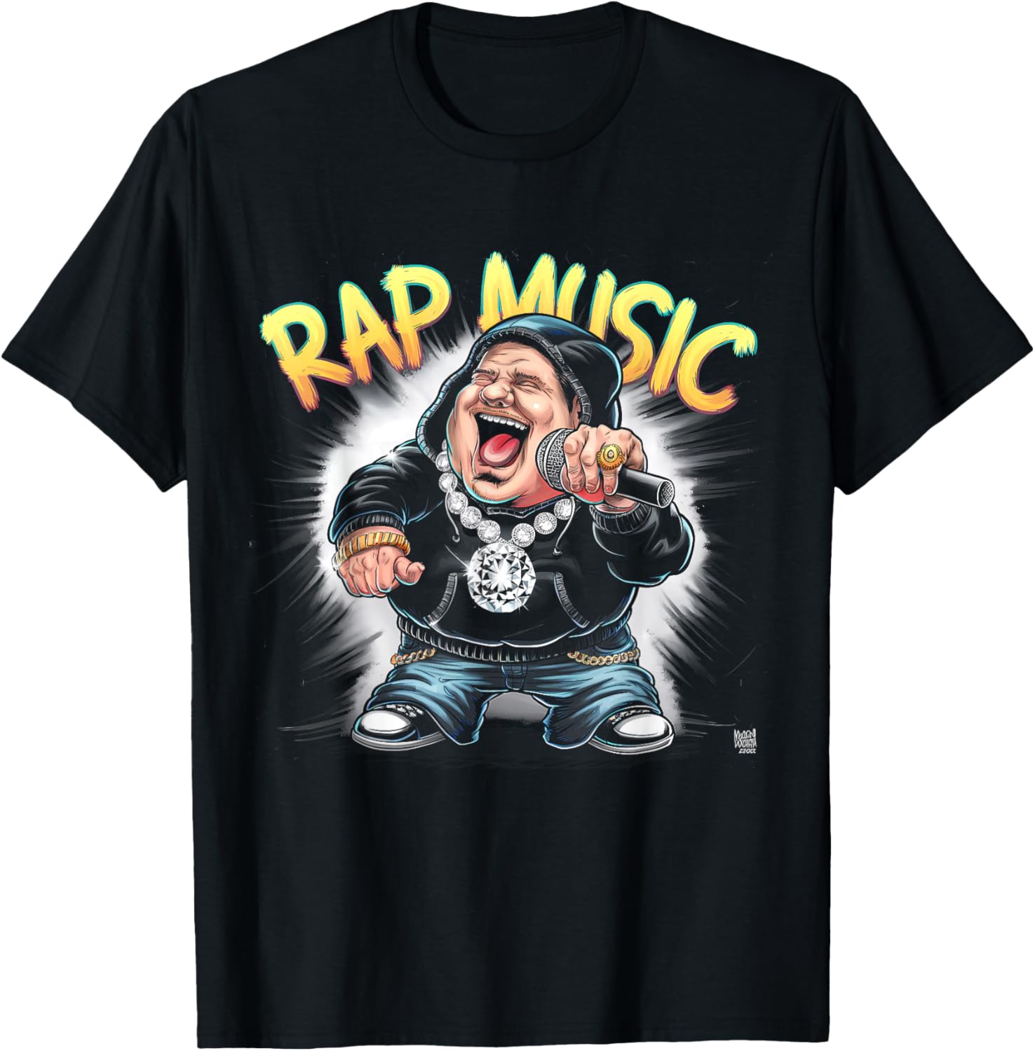 Rap Music Gnome Singing Funny T-shirt | Rapper Hip Hop Gnome